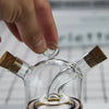 Borosilicate 2 in 1 Oil Vinegar Bottle with Grape Shape featuring cork stoppers for elegant serving and storing.