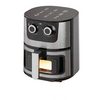 4.5L Stainless Steel Square Oil-Free Air Fryer with digital control panel and modern design.