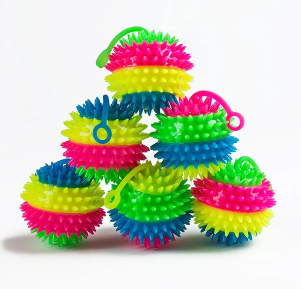 Glowing Spiky Light Up Ball Toy 7.5cm