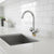 Dual Handle Chrome Kitchen Sink Mixer Tap