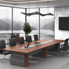 Modern Simple Office Furniture Large Staff Desk in a stylish office setting with panoramic views.