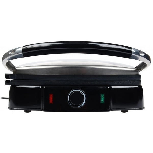 4-Slice Sandwich Press and Electric Contact Grill front view with indicator lights.