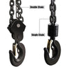 European Hook Manual Chain Hoist featuring double and single chain designs for versatile lifting solutions.