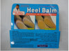 Heel Balm for Rough Dry and Cracked Feet packaging showing before and after results for foot care.