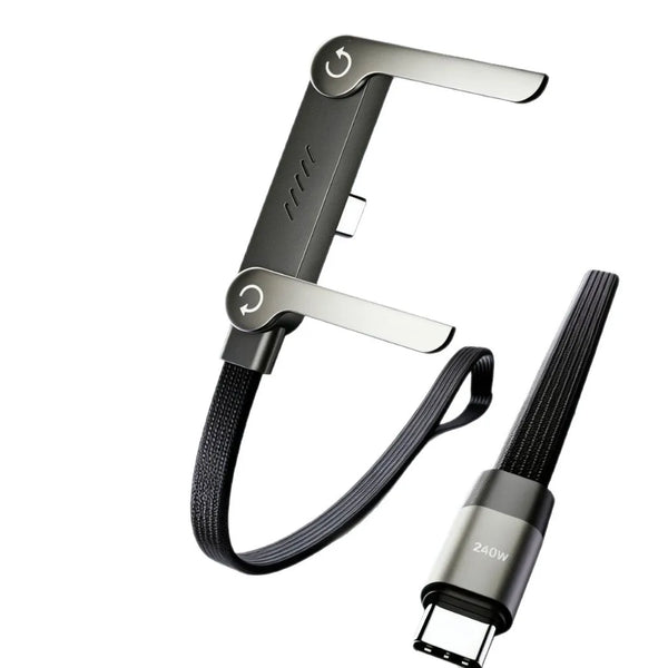 T-Shaped Design Type-C Portable Charging Accessory with cable for stable charging and device connection.