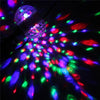 RGB Color Changing DJ Disco Light Projector showcasing vibrant red, green, and blue light patterns for parties.
