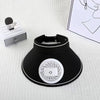 Women Rechargeable Cooling Fan Sun Visor with built-in fan for summer outdoor comfort.