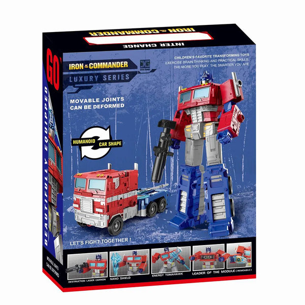 2-in-1 Deformation Truck Robot Toy featuring movable joints, humanoid and car shapes for versatile play.