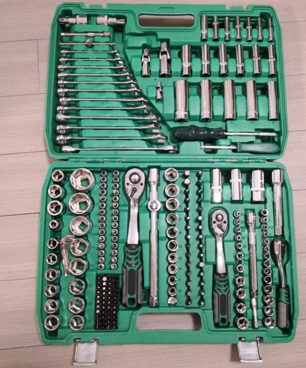 216-Piece Mixed Socket and Ratchet Wrench Set