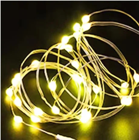 Cork Bottle Light LED Bar string lights glowing for party decor and events.