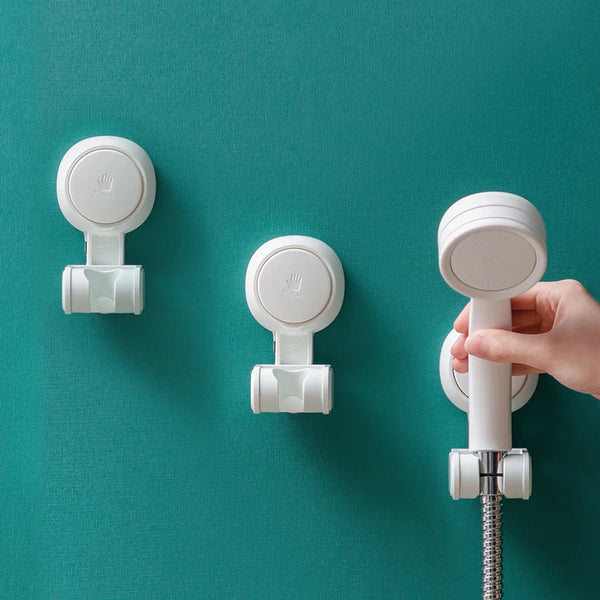 2Suction Cup Shower Head Holder of Adjustable Height