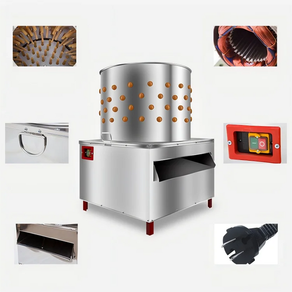 Stainless Steel Poultry Defeathering Plucking Machine