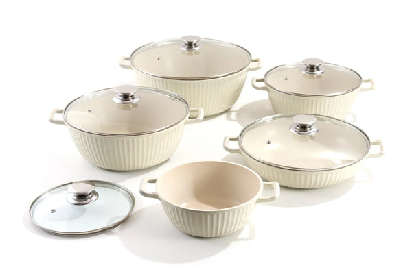  Non-Stick Aluminium Soup Pot with Glass Lid
