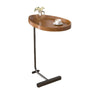 Waterproof MDF Sofa Beside Living Room Side Table with a cup and decorative plant on top.