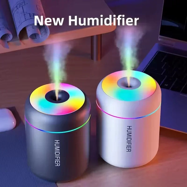Mini USB Air Humidifier & Aroma Diffuser with Night Light