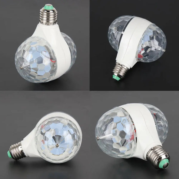 RGB Color Changing DJ Disco Light Projector with multi-faceted globe design for vibrant lighting effects.