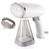 1100W Foldable Handheld Clothes Steamer with detachable brush attachment for easy garment care.