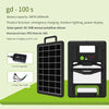 IP65 LED Portable Mini Solar Panel Light features a 18650 battery, emergency charging, and waterproof design for outdoor use.