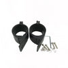 7mm LED Work Light with Flood Beam and Clamp Bracket mounting hardware and clamp fittings