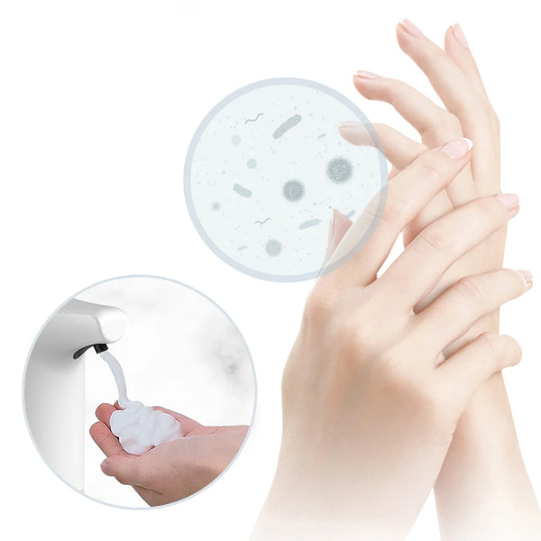 Hands being washed, highlighting the benefits of using an Automatic Soap Dispenser for hygiene.