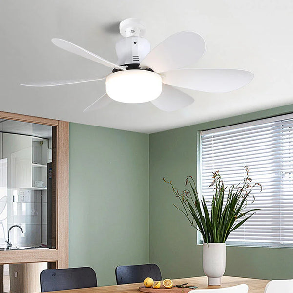 E27 Screw-In LED Ceiling Fan Light illuminating a modern kitchen with a stylish design and bright airflow.