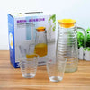 5pcs Glass Water Pitcher and Cups Set
