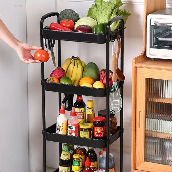 Household Shelf Cart Storage Rack Floor Trolley