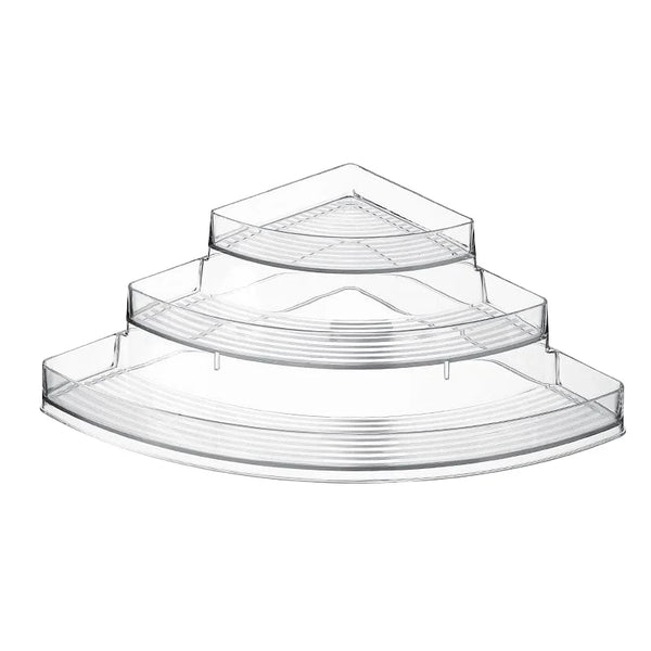 Elegant 3-Tier Acrylic Corner Organizer