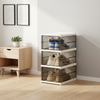 Clear Foldable Shoe Storage Rack – 3 Tier