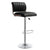 Adjustable Swivel Bar Stool with PU Leather Seat featuring a chrome base and a stylish design.
