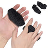 Ergonomic Anti-Slip Rubber Workout Grips enhancing grip during workouts, placed on hands for demonstration.