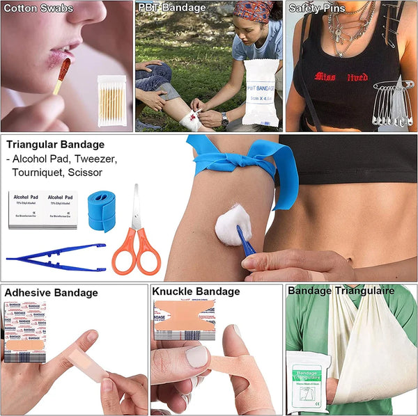121-Piece Emergency Survival First Aid Kit