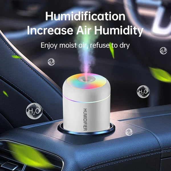 Mini USB Air Humidifier & Aroma Diffuser with Night Light