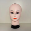 Realistic Female Makeup Wig Display Model Head for showcasing wigs and hats with lifelike features.