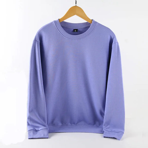Unisex Oversized Blank Hoodies in light purple color, showcasing a relaxed fit and soft fabric for everyday comfort.