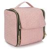 Quilted Water-Resistant Hanging Makeup Bag