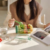Glass Salad Jar Meal Prep Container with Lid