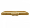 Bamboo 3 Section Rectangular Breakfast Serving Plate