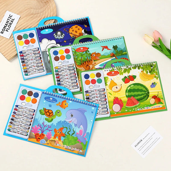  Magic Water Painting Preschool Sketchbook