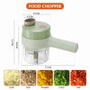 200ML Wireless Mini Electric Food Chopper Garlic Mincer with various chopped ingredients for easy meal prep.