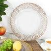 Gold Patterned Plastic Charger Plate