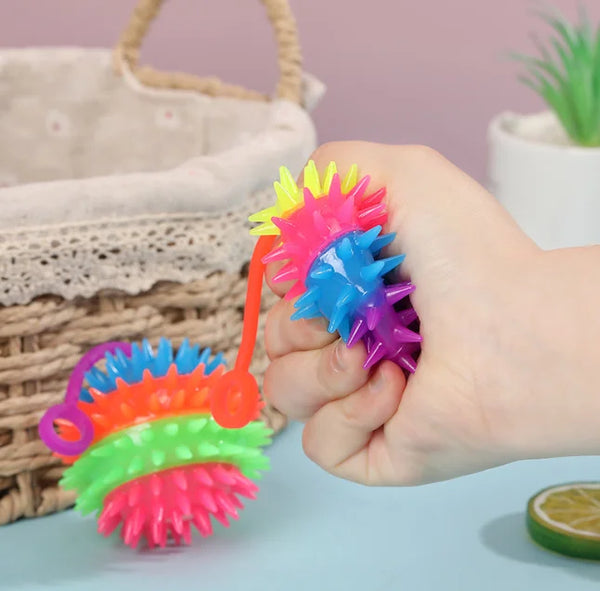 Glowing Spiky Light Up Ball Toy 7.5cm