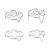 Hexagonal Six-Grid Display Stand