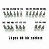 High-Quality 46-Piece Solid Metal Socket & Ratchet Tool Set showcasing 21 pieces of DR bit sockets arranged in organized layout.