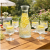 7-Piece Diamond Pattern Glass Water Set