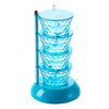 Rotating Condiment Rack with Stackable Spice Bowls