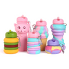 Colorful Ice Cream Water Bottle collection featuring playful designs like ice cream cones and cat shapes.