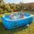 Inflatable Rectangular Kids Swimming Pool 180x130x56 CM