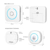 Infrared Motion Sensor components including main unit receiver and infrared sensor transmitter with battery compartments.