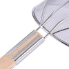 Jumbo Stainless Steel Kitchen Strainer with Wooden Handle – 32 cm